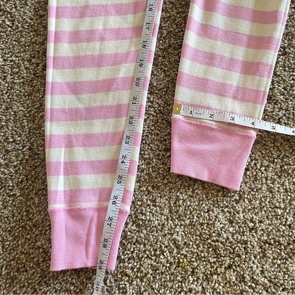 Hanna Andersson Long John PJ Pants Women’s XS Pink White Striped Cotton EUC - Picture 8 of 11